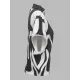 Loose Sleeveless Asymmetric Contrast Color Printed One-Shoulder T-Shirts Tops Loose Sleeveless Asymmetric Contrast Color Printed One-Shoulder T-Shirts Tops