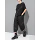 Asymmetric Split-Joint Zipper Loose Short Sleeves Round-neck T-Shirts Tops Asymmetric Split-Joint Zipper Loose Short Sleeves Round-neck T-Shirts Tops