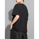Asymmetric Split-Joint Zipper Loose Short Sleeves Round-neck T-Shirts Tops Asymmetric Split-Joint Zipper Loose Short Sleeves Round-neck T-Shirts Tops