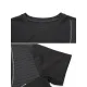 Asymmetric Split-Joint Zipper Loose Short Sleeves Round-neck T-Shirts Tops Asymmetric Split-Joint Zipper Loose Short Sleeves Round-neck T-Shirts Tops