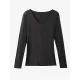 Casual Skinny Long Sleeves Solid Color V-Neck T-Shirts Casual Skinny Long Sleeves Solid Color V-Neck T-Shirts