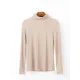 Simple Long Sleeves Skinny Solid Color High-Neck T-Shirts Simple Long Sleeves Skinny Solid Color High-Neck T-Shirts