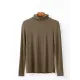 Simple Long Sleeves Skinny Solid Color High-Neck T-Shirts Simple Long Sleeves Skinny Solid Color High-Neck T-Shirts