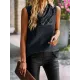Leopard Loose Sleeveless Heaps Collar Vest Top Leopard Loose Sleeveless Heaps Collar Vest Top