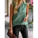 Leopard Loose Sleeveless Heaps Collar Vest Top Leopard Loose Sleeveless Heaps Collar Vest Top