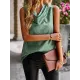 Leopard Loose Sleeveless Heaps Collar Vest Top Leopard Loose Sleeveless Heaps Collar Vest Top