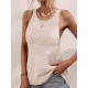 Hollow Polka-Dot High-Low Sleeveless Round-Neck Vest Top Hollow Polka-Dot High-Low Sleeveless Round-Neck Vest Top