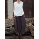 Fringed Pleated Solid Color Split-Joint Loose Sleeveless V-Neck Vest Top Fringed Pleated Solid Color Split-Joint Loose Sleeveless V-Neck Vest Top
