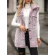 Split-Joint Velvet Loose Plus Size Lapel Vest Outerwear Split-Joint Velvet Loose Plus Size Lapel Vest Outerwear