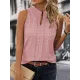 Solid Color Loose Sleeveless V-Neck Vest Top Solid Color Loose Sleeveless V-Neck Vest Top