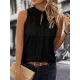 Solid Color Loose Sleeveless V-Neck Vest Top Solid Color Loose Sleeveless V-Neck Vest Top