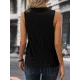 Solid Color Loose Sleeveless V-Neck Vest Top Solid Color Loose Sleeveless V-Neck Vest Top