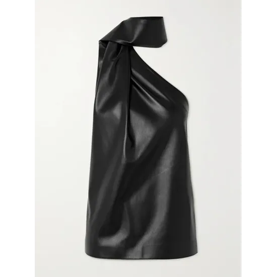 Sleeveless Asymmetric Solid Color High Neck Vest Top Sleeveless Asymmetric Solid Color High Neck Vest Top