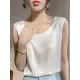 Solid Color Loose Sleeveless Round-Neck Vest Top Solid Color Loose Sleeveless Round-Neck Vest Top