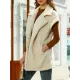 Split-Joint Velvet Loose Sleeveless Lapel Vest Top Split-Joint Velvet Loose Sleeveless Lapel Vest Top