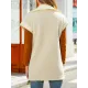 Split-Joint Velvet Loose Sleeveless Lapel Vest Top Split-Joint Velvet Loose Sleeveless Lapel Vest Top