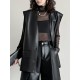 Buttoned Pockets Solid Color Loose Sleeveless V-neck Vest Outerwear Buttoned Pockets Solid Color Loose Sleeveless V-neck Vest Outerwear