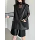 Buttoned Pockets Solid Color Loose Sleeveless V-neck Vest Outerwear Buttoned Pockets Solid Color Loose Sleeveless V-neck Vest Outerwear
