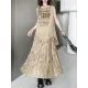 Asymmetric Letter Print Pleated Loose Sleeveless Round-Neck Vest Top Asymmetric Letter Print Pleated Loose Sleeveless Round-Neck Vest Top