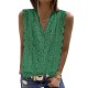 Original Lace Embroidered Solid Color Falbala Vest Top Original Lace Embroidered Solid Color Falbala Vest Top