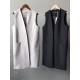 Casual Loose Long Split-Joint Sleeveless Vest Casual Loose Long Split-Joint Sleeveless Vest