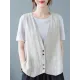 Simple Loose V-Neck Solid Color Vest Simple Loose V-Neck Solid Color Vest