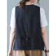 Simple Loose V-Neck Solid Color Vest Simple Loose V-Neck Solid Color Vest