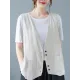 Simple Loose V-Neck Solid Color Vest Simple Loose V-Neck Solid Color Vest