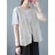 Simple Loose V-Neck Solid Color Vest Simple Loose V-Neck Solid Color Vest