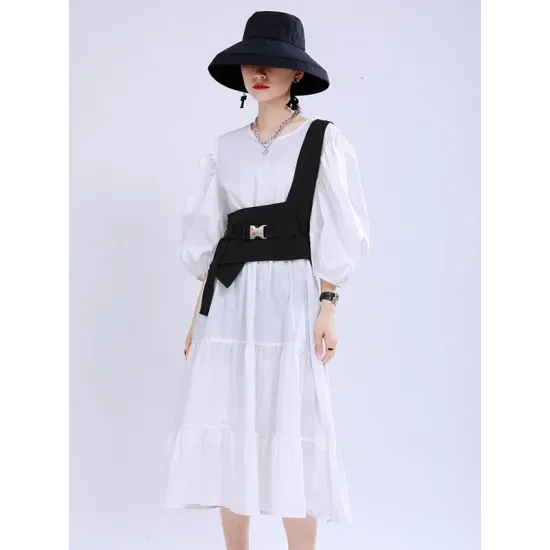 Stylish Belt Buckle Black Vest Stylish Belt Buckle Black Vest