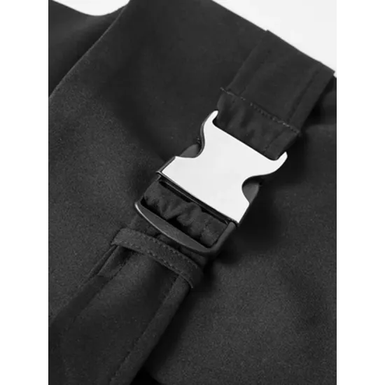 Stylish Belt Buckle Black Vest Stylish Belt Buckle Black Vest