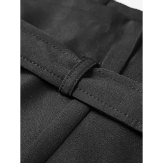 Stylish Belt Buckle Black Vest Stylish Belt Buckle Black Vest
