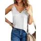 Casual Solid Color Falbala Camisole Vest Top Casual Solid Color Falbala Camisole Vest Top