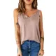 Casual Solid Color Falbala Camisole Vest Top Casual Solid Color Falbala Camisole Vest Top