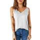 Casual Solid Color Falbala Camisole Vest Top Casual Solid Color Falbala Camisole Vest Top