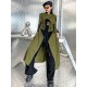 Casual Asymmetric Split-Joint Drawstring Vest Dress Outerwear Casual Asymmetric Split-Joint Drawstring Vest Dress Outerwear