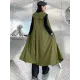 Casual Asymmetric Split-Joint Drawstring Vest Dress Outerwear Casual Asymmetric Split-Joint Drawstring Vest Dress Outerwear