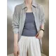 Simple Casual Solid Color Spaghetti-Neck Vest Top Simple Casual Solid Color Spaghetti-Neck Vest Top