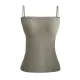 Simple Casual Solid Color Spaghetti-Neck Vest Top Simple Casual Solid Color Spaghetti-Neck Vest Top
