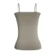 Simple Casual Solid Color Spaghetti-Neck Vest Top Simple Casual Solid Color Spaghetti-Neck Vest Top