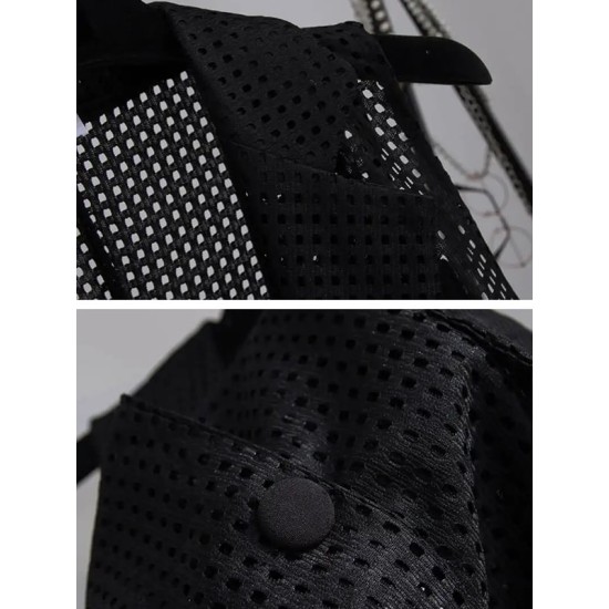 Original Simple Casual Solid Color Hollow Vest Outwear Original Simple Casual Solid Color Hollow Vest Outwear