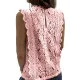 Original Lace Solid Color Loose Vest Top Original Lace Solid Color Loose Vest Top