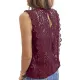 Original Lace Solid Color Loose Vest Top Original Lace Solid Color Loose Vest Top