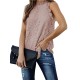 Original Lace Hollow Solid Color Halterneck Vest Top Original Lace Hollow Solid Color Halterneck Vest Top