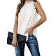 Original Lace Hollow Solid Color Halterneck Vest Top Original Lace Hollow Solid Color Halterneck Vest Top