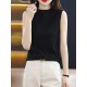 Simple Casual Solid Color Knitting Vest Top Simple Casual Solid Color Knitting Vest Top
