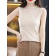Simple Casual Solid Color Knitting Vest Top Simple Casual Solid Color Knitting Vest Top