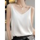 Simple Casual Solid Color Spaghetti-Neck Vest Top Simple Casual Solid Color Spaghetti-Neck Vest Top