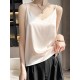 Simple Casual Solid Color Spaghetti-Neck Vest Top Simple Casual Solid Color Spaghetti-Neck Vest Top