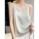 Simple Casual Solid Color Spaghetti-Neck Vest Top Simple Casual Solid Color Spaghetti-Neck Vest Top